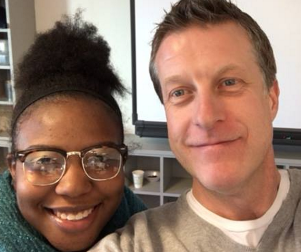 Community Partnership School (CPS) alumna Ishara Hall and Narrative 4 Director of Global Programs Lee Keylock led the faculty and staff of CPS through their first story exchange last month.
